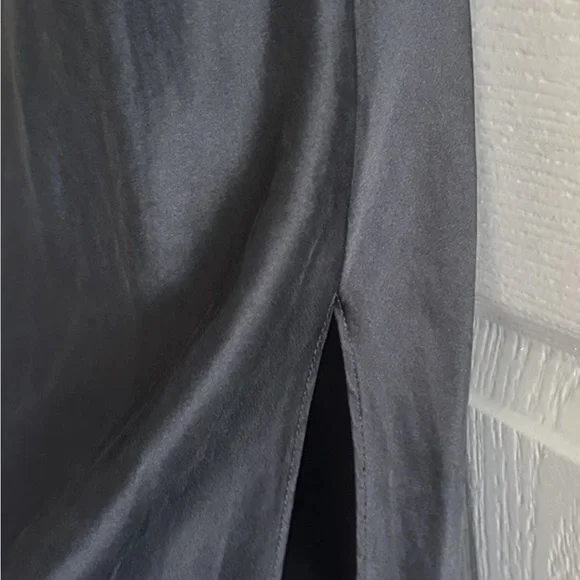 Y2K Victoria’s Secret Silk Black Draped Bias Cut Vintage Mini Gown Slip Dress M